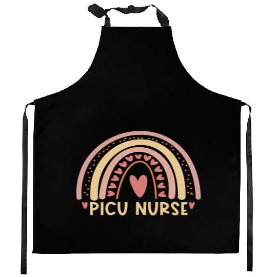 Picu Nurse Boho Rainbow Nursing Student Kitchen Aprons