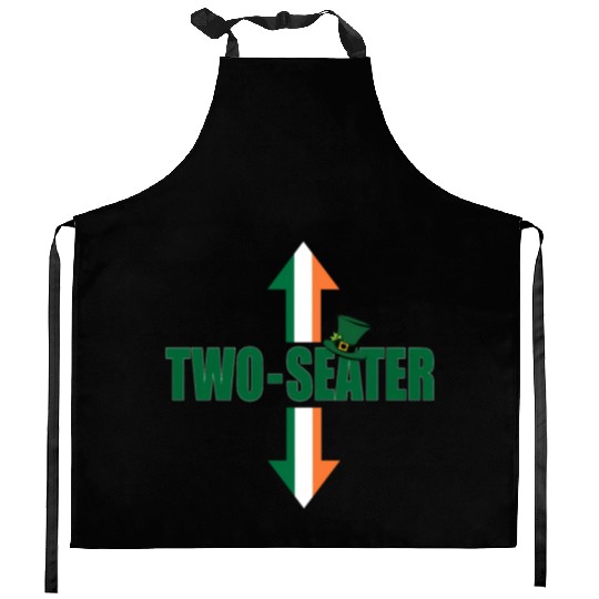 Irish Flag Two Seater Party-Trashy Humor Kitchen Aprons