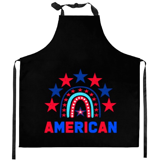 American Independence Day Love America Patriot Kitchen Aprons