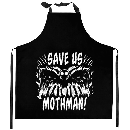 Save Us Mothman Kitchen Aprons