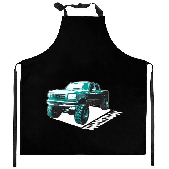 Squarebody Old School Body Car Truck Kitchen Aprons