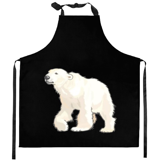 Polar Bear Arctic Animal Realistic Kitchen Aprons