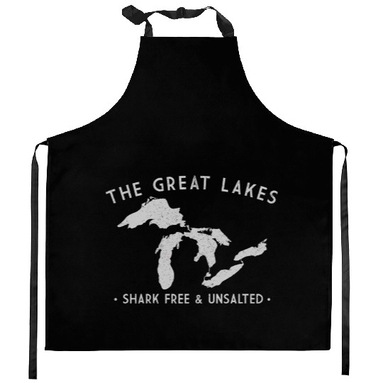 Great Lakes Shark Free And Unsalted Kitchen Aprons