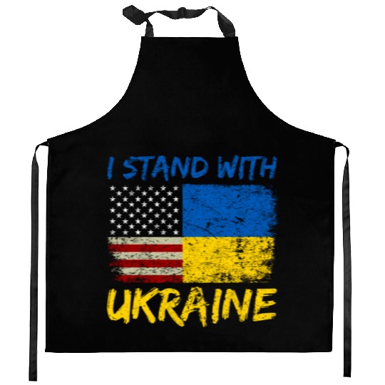 Ukraine Flag Ukrainian Ukraine Pride Kitchen Aprons