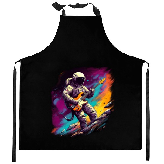 The best guitar player of the universe Kitchen Aprons