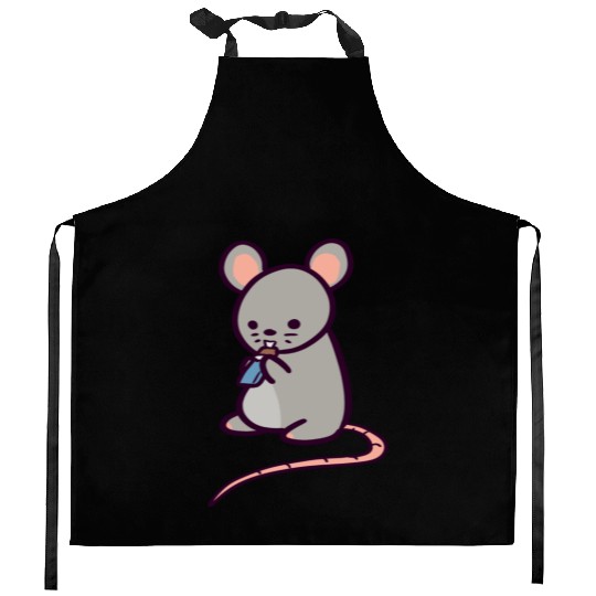 Cute Rat Candy Bar Kitchen Aprons