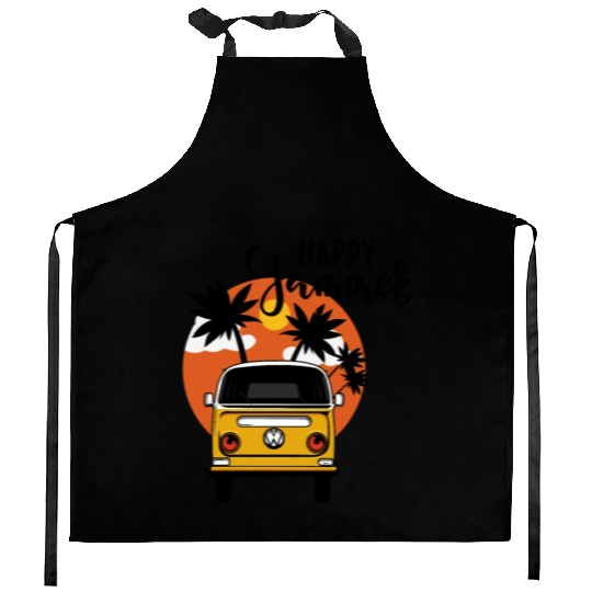 Happy Summer,Nature Lover Kitchen Aprons
