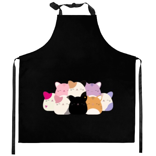 Squishmallow Cat Squad Kitchen Aprons