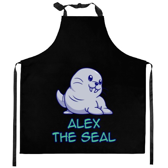 Alex The Seal Kitchen Aprons