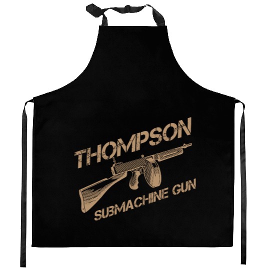 Thompson Submachine Gun | World War 2 Weapon Kitchen Aprons