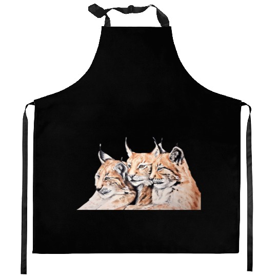 Design of lion cubs, king of the forest Kitchen Aprons