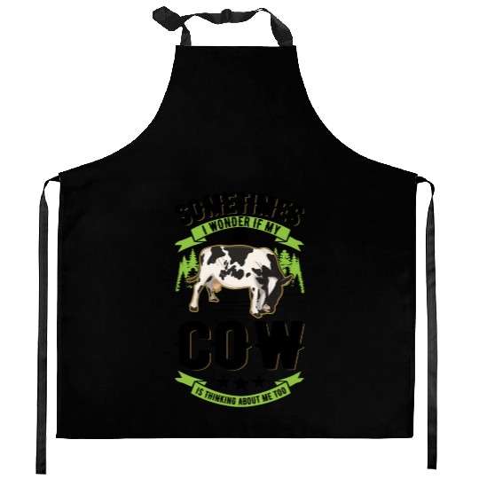 Cow Cattle Breeder Farmer Cows Kitchen Aprons