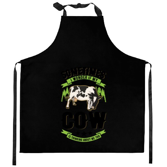Cow Cattle Breeder Farmer Cows Kitchen Aprons
