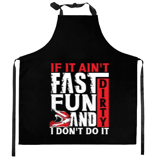 Dirt Bike Dirt Bike Riding Motocross Dirt Biking Kitchen Aprons