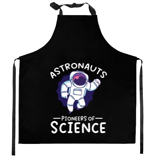 Astronauts pioneers of science spaceman space Kitchen Aprons