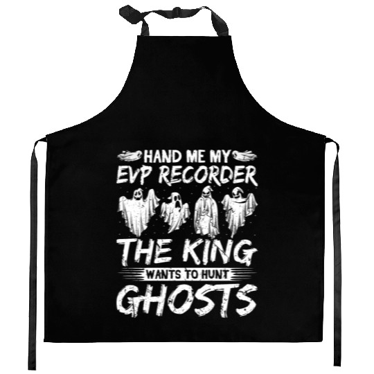 Evp Recorder King Ghost Hunting Kitchen Aprons