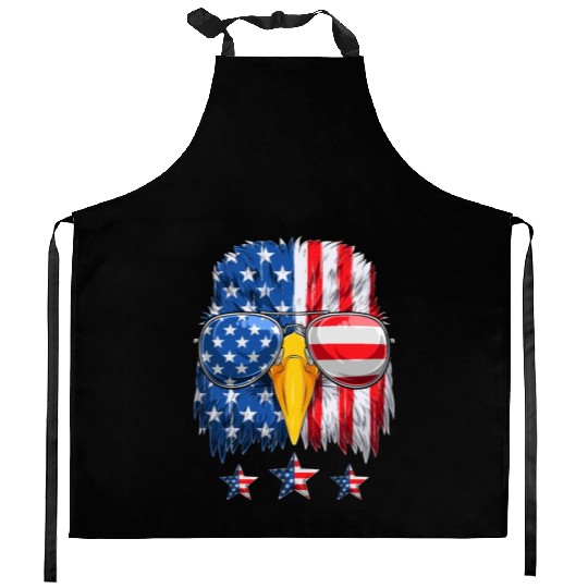 Patriots America Ealge Stars and Stripes US Pride Kitchen Aprons