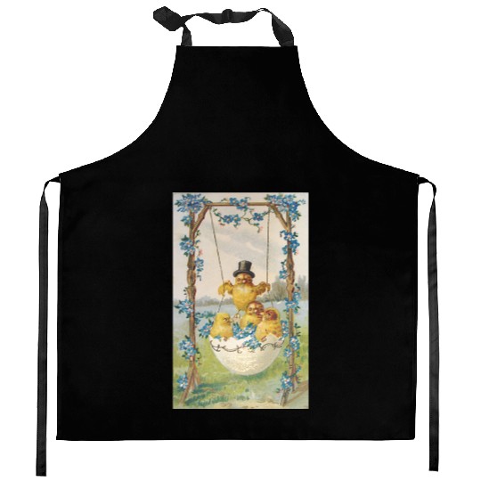 Vintage Easter Card Kitchen Aprons