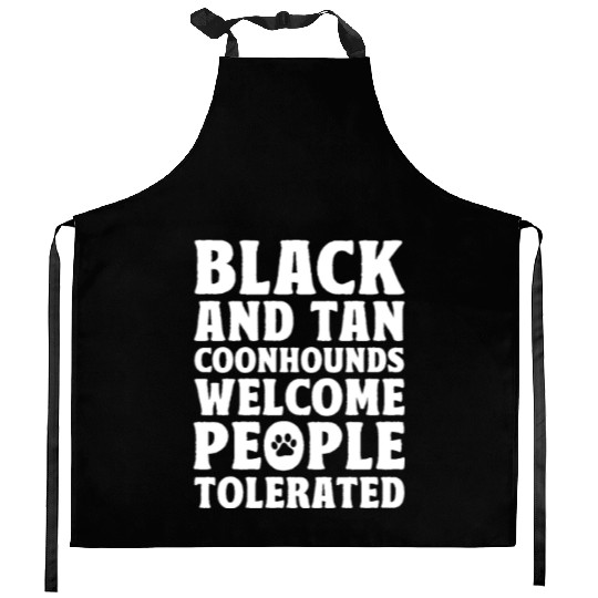 Black and Tan Coonhounds Welcome People Tolerated Kitchen Aprons