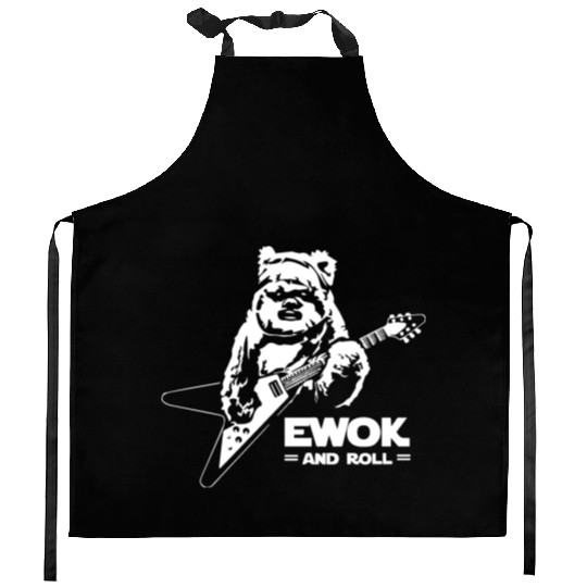 New Ewok And Roll Guitar Funny Kitchen Aprons