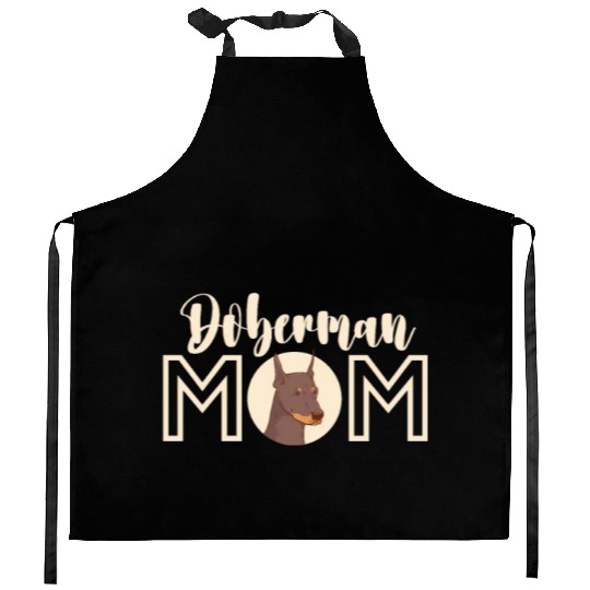 Doberman Mom Kitchen Aprons