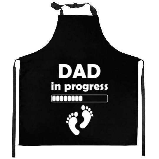 Dad In Progress - Daddy to be First Fathers Day Kitchen Aprons