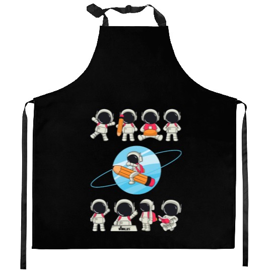 WINKYES - Funny Astronauts Kitchen Aprons