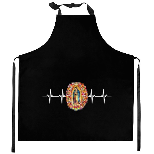 Our Lady Of Guadalupe Virgin Mary Kitchen Aprons