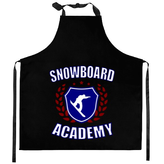 Snowboard Academy Kitchen Aprons