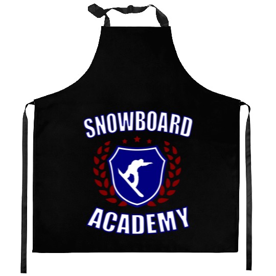 Snowboard Academy Kitchen Aprons