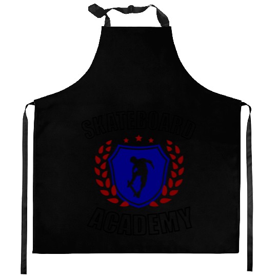 Skateboard Academy Kitchen Aprons