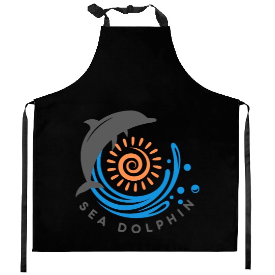 Sea dolphin Kitchen Aprons