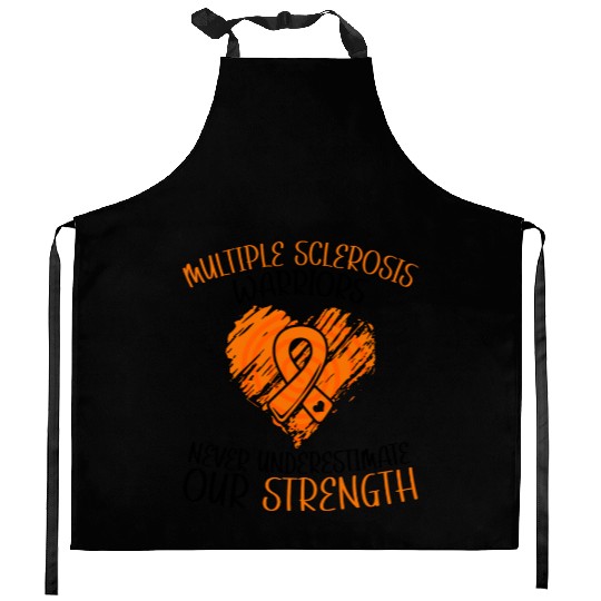 MS Warriors Never Underestimate Our Strength Kitchen Aprons