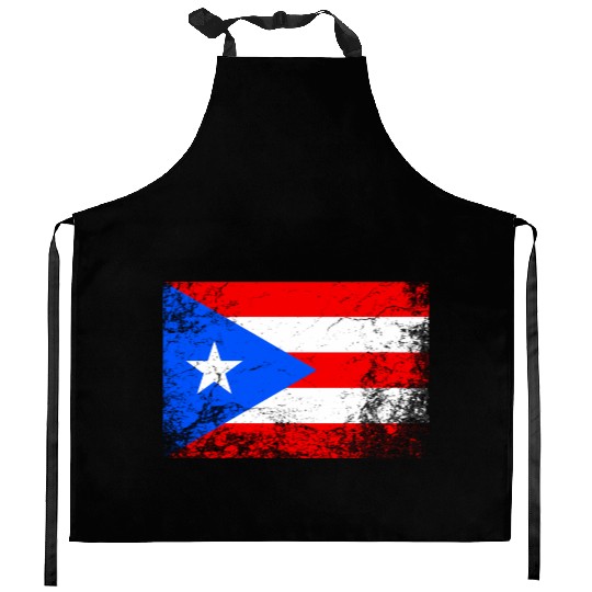 Puerto Rico National Flag Kitchen Aprons