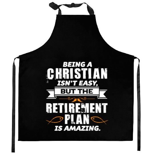 Being A Christian Isn't Easy Christian Kitchen Aprons