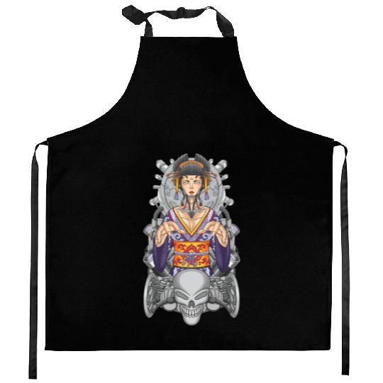Geisha machine automotive Kitchen Aprons
