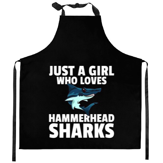 Hammerhead Shark Kitchen Aprons