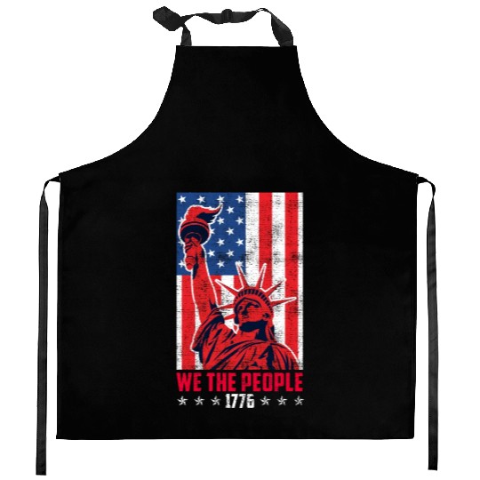 We the people 1776 American Freedom USA Fan Kitchen Aprons