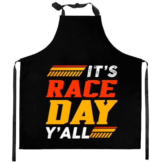 It's Race Day Y'All Kitchen Aprons