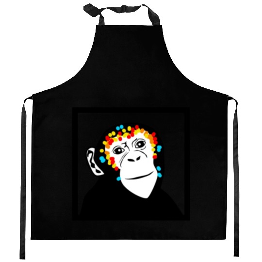 Monkey Face Monkey Monkey Kitchen Aprons