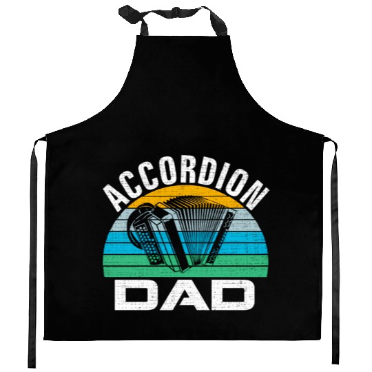 Accordion Dad Music Father's Day Kitchen Aprons