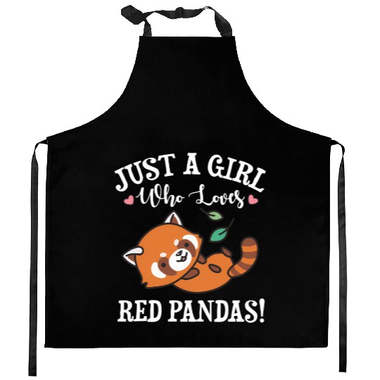 Red Panda Kitchen Aprons