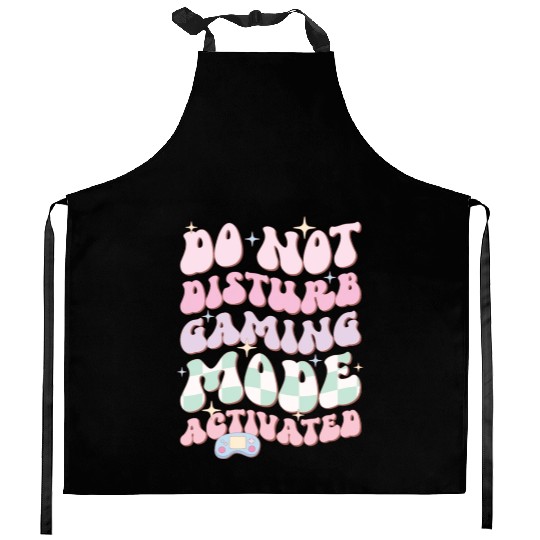 Do Not Disturb Gaming Mode Activated Kitchen Aprons