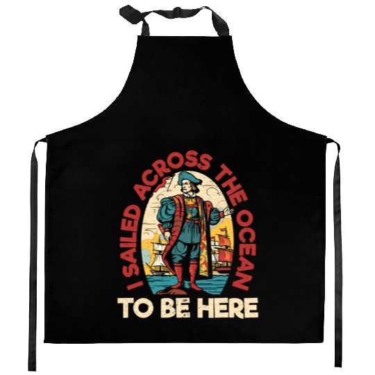 Christopher Columbus Italian American Columbus Day Kitchen Aprons