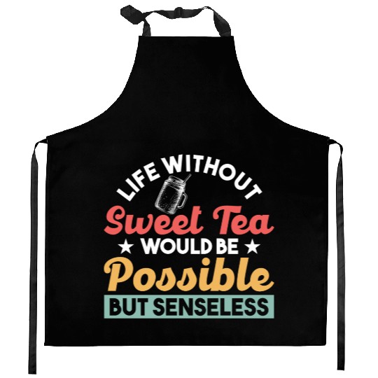 Southern Country Ice Tea Tea Lover Sweet Tea Kitchen Aprons