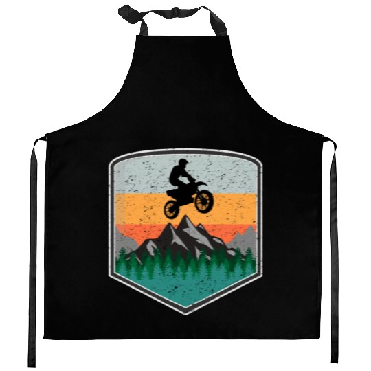 Cool Motocross Nature Design Abcd1 Kitchen Aprons