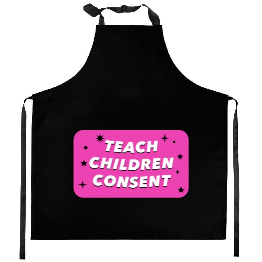 Teach Children Consent Feminist Education girl Kitchen Aprons