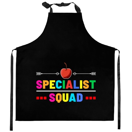 Specialist Squad Teacher Team Back To School cool Kitchen Aprons