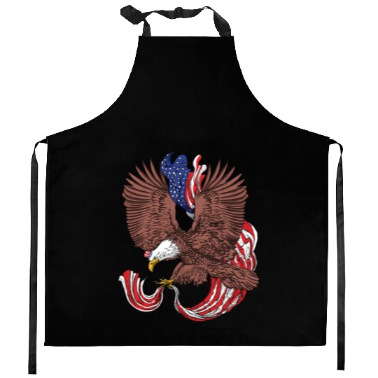 America Eagle USA Patriots American Pride Kitchen Aprons