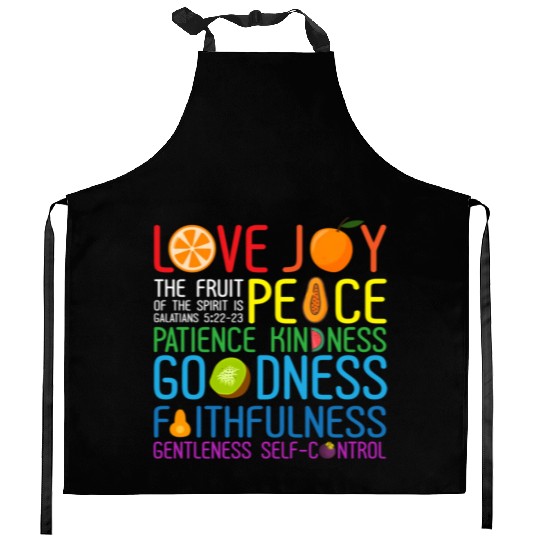 Love Joy The Fruit Of The Spirit Is Peace Patience Kitchen Aprons
